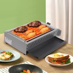 LeeuwenChoice® Elektrische BBQ - RVS Camping Grill - Outdoor BBQ Brander — thumbnail 4