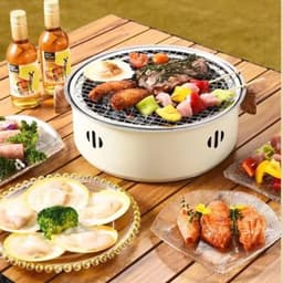 Koreaanse BBQ-grill Houtskoolkachel Houtskoolgrill Roestvrij staal Outdoor Camping Koken Thee rond de kachel Barbecuekachel — thumbnail 2