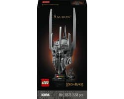 LEGO Icons - The Lord of the Rings: De Helm van Sauron Bouwpakket voor Volwassenen en Woondecoratie - 11373