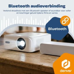 Denver Beamer - 4K 3840x2160P - 400 ANSI Lumen - Projector - Thuisbioscoop - HDMI - USB-C - PR4300 — thumbnail 3