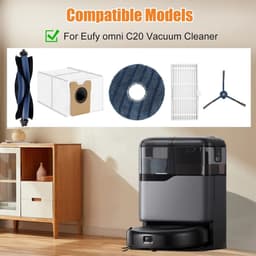 Set van 20 vervangende onderdelen en accessoires geschikt voor de Eufy Omni C20 robotstofzuiger — thumbnail 2