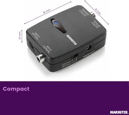Marmitek Connect TC22 audio Converter digitaal - Toslink converter - Toslink naar coaxiaal en coaxiaal naar Toslink — thumbnail 5