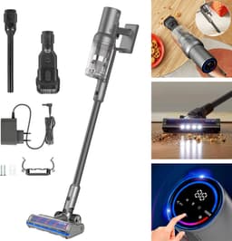 Teesa Sweeper 9000 - Draadloze Stofzuiger - LCD Display - LED Verlichting — thumbnail 1