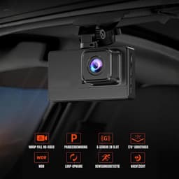 RONN® Dashcam voor Auto Voor en Achter - Dashcam - Zwart - 14cm x 11cm x 9cm; 300 g — thumbnail 3