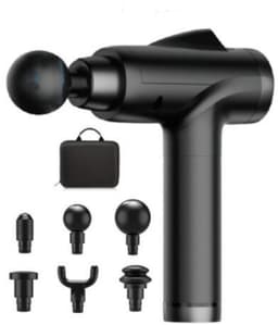 GELLDG Massage gun - Draadloos - Spierherstel en Relax massage - Diepweefselmassageapparaat - Draagbaar elektrisch spiermassageapparaat - Geschikt voor pijnverlichting - met 6 opzetstukken en 12 snelheidsniveaus — thumbnail 1