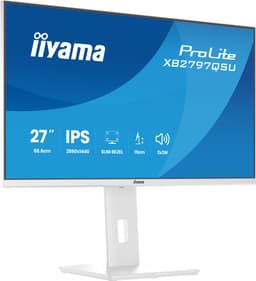 iiyama ProLite XB2797QSU-W1 - 27 inch - QHD - IPS - USB-Hub (4x) - verstelbaar - Wit — thumbnail 2