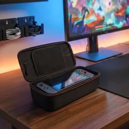 2BEFUN Case geschikt voor Nintendo Switch 2 - Incl. Screenprotector - Hoes - Beschermhoes - Opbergtas - Accessoires - Zwart — thumbnail 4