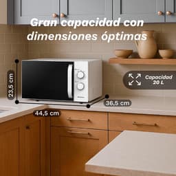 Magnetron met Grillfunctie, 20-25 Liter Inhoud en Diverse Vermogensstanden — thumbnail 4