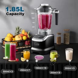 Krachtige 2-in-1 Blender met Twee Mixcontainers - 1800W Keukenmachine — thumbnail 2