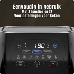 Zyrex® Heteluchtoven - Oven - Airfryer Oven - Zwart - 31cm x 31cm x 38cm — thumbnail 5