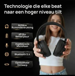 VolkanoX Halo - Bluetooth Koptelefoon - Hoofdtelefoon - Over Ear Koptelefoon - Active Noise Cancelling - Oplaadbaar - Bluetooth — thumbnail 4