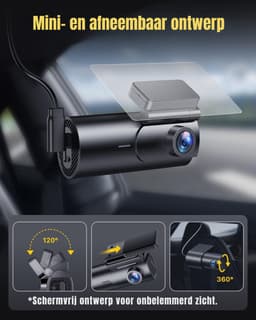 Aurixi® Dashcam Voor en Achter - Dashcam - Dashcam Voor Auto - Zwart- 5cm x 10cm x 4cm — thumbnail 4