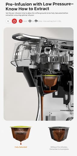 HiBrew H1C Pods koffiemachine - 20 bar hogedruk-extractie - warm/koud zetten - 7-traps waterinstelling - compatibel met NSDG - Wit — thumbnail 3