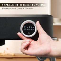 Volledig metalen keukenmachine met 8 snelheden en timerfunctie – ideaal voor elke baksessie — thumbnail 3