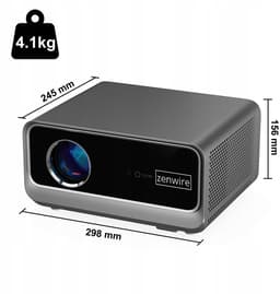 Zenwire G60 Beamer - Full HD 1080p 4K Support - Officiële Google TV Android 14 - 1300 ANSI Lumen - Contrast 10000:1 - WiFi 6 - Bluetooth - Smart Mini Projector — thumbnail 4