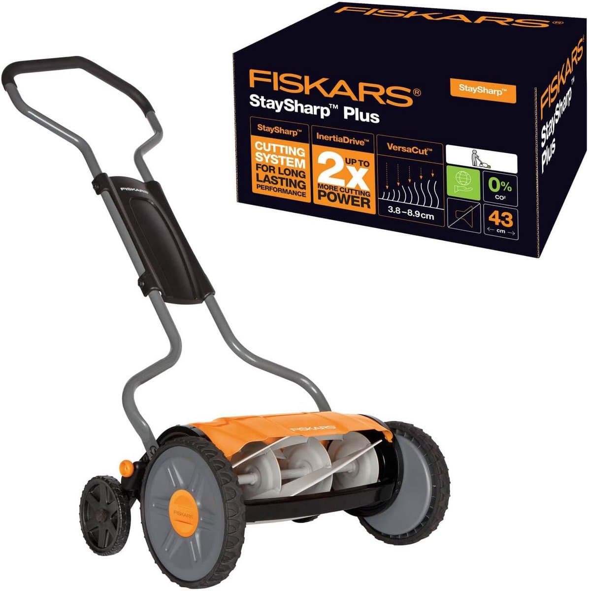 Stille Handmaaier Gazonmaaier Maaibreedte 43 cm Traploos Verstelbaar — afbeelding 1