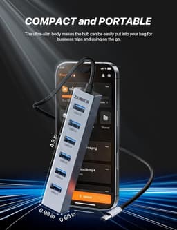 USB Hub met 7 Poorten voor Snelle Dataoverdracht — thumbnail 5