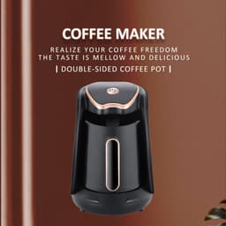 Elektrisch Turks koffiezetapparaat, 600 watt, 300 ml, capaciteit voor 4 kopjes, met overloopbeveiliging en droogkookbeveiliging. — thumbnail 3
