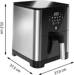 Heteluchtfriteuse - Multi Taste Airfryer - Gezond Frituren - 8 Programma's - 46 Liter - Zwart — thumbnail 5