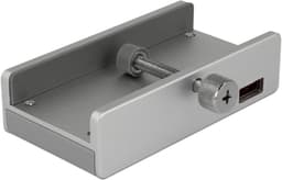Externe USB Hub - Poorten Uitbreider - Extra Aansluitingen - Bevestigingsmogelijkheid - Zilver — thumbnail 4