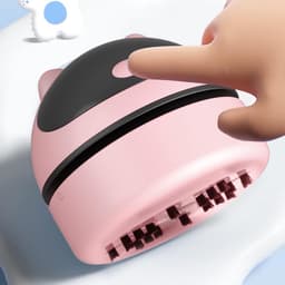Stofzuiger - Schattig robotontwerp - Tafelmodel stofzuiger - Draadloos en USB-oplaadbaar - Compact en lichtgewicht (Roze) — thumbnail 4