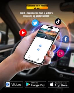 SVN® Dashcam Voor en Achter - Dashcam - Dashcam Voor Auto - Zwart -‎ 4cm x 9cm x 6cm — thumbnail 4