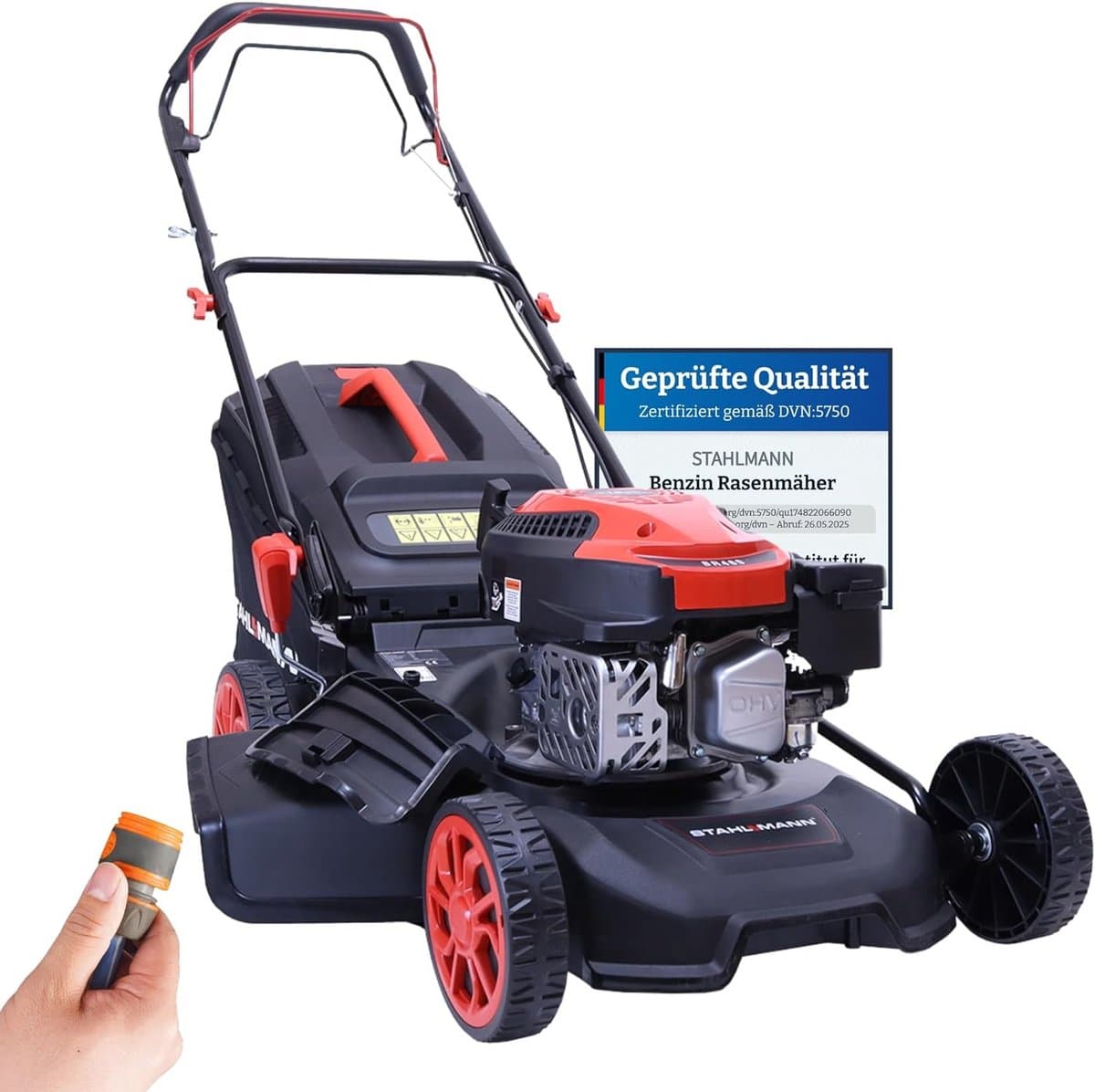 Benzine Grasmaaier met Aandrijving - 5,4 pk, 46 cm Maaibreedte, Mulchen, Easy Clean Aansluiting — afbeelding 1