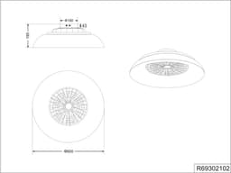 REALITY SVAERHOLT - Ventilator - Zwart - incl. 1x SMD 34 W - Afstandsbediening - Geintegreerde dimmer - Traploos instelbare lichtkleur - RGBW-kleurenwisselaar - 5 snelheidsniveaus - Geheugenfunctie - Zomer- en wintermodus - Dynamisch licht — thumbnail 3