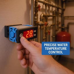 Digitale Temperatuurregelaar met Sensor voor Zonneboilers en Waterverwarming — thumbnail 4