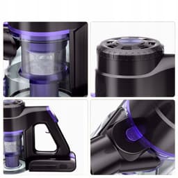 Draadloze Stofzuiger - HandStofzuiger - Stofzuiger - 550W - 11-21KPa - Paars - 2600mAh - 3 Standen - Krachtig maar Stil - 8-traps filtratie- Met LED-scherm & Anti-klit Technologie - Met Multifunctionele accessoires — thumbnail 3