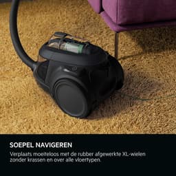 Stofzuiger Zonder Zak - Cilinderstofzuiger - Grondige Reiniging - Cycloontechnologie - 1.6 Liter Container - Zwart — thumbnail 4