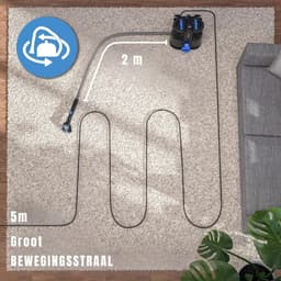DnA® Vlekkenreiniger - Vlekkenreinigers - Tapijtreiniger Machine - Vlekkenreiniger Bank - Zwart/Blauw - 35cm x 30cm x 33cm — thumbnail 2