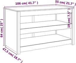 Houten Keukenkast - Buitenmeubel - Buiten koken - Modulair design - 106x55x64 cm - Natuurlijk hout — thumbnail 4