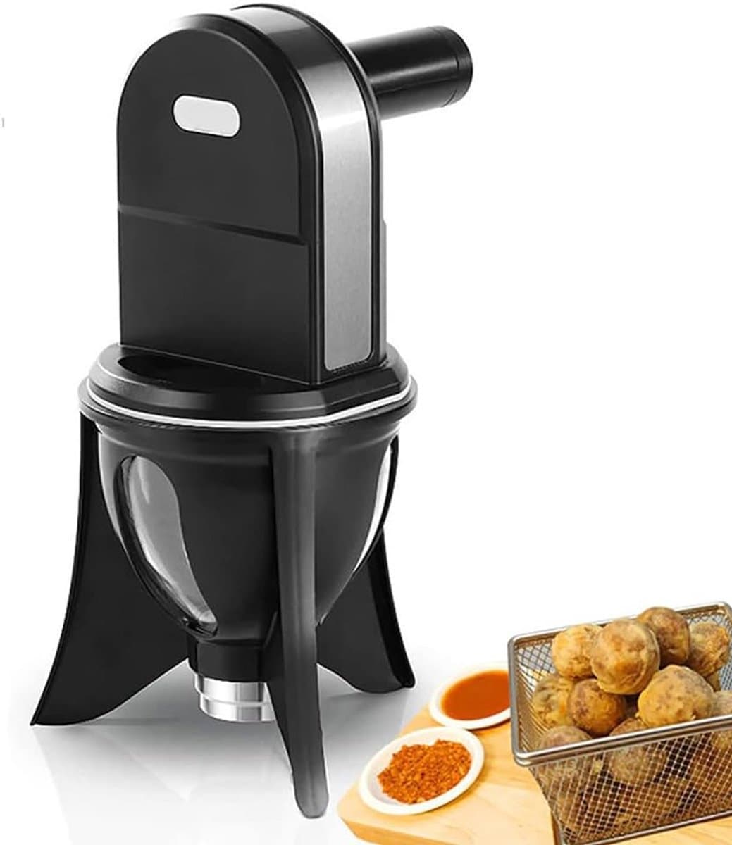 Gehaktbal Vormmachine - Bal Maker - Keuken Hulp - 3 Ballen Tegelijk - 35x25x22cm - Zwart — afbeelding 1