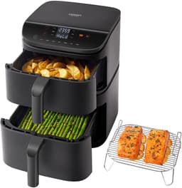 Cosori Turbo Tower Dubbel 10,8 l Vrijstaand 2630 W Heteluchtfriteuse Zwart — thumbnail 4