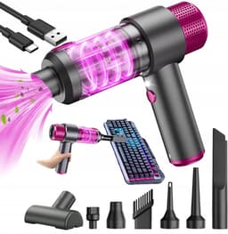 Blower en Suction Draadloze Autostofzuiger - Handheld - Uitgerust met 7 mondstukken - Ingebouwde krachtige pure koperen motor - 8000 PA - 4000 mAh - Dubbel filtratiesysteem — thumbnail 1