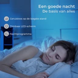 CoolHome CF2204 Design Ventilator - Wit - Torenventilator - Afstandsbediening - Timer - Dimbaar LED-scherm - Kolomventilator met Luchtreiniger - Ventilator Staand — thumbnail 4