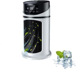 3 IN 1 Draagbare Airconditioner Ventilator - Verdampingsluchtkoeler Licht - Persoonlijke Luchtventilator - Stille Luchtkoeler met Laag Geluidsniveau - Desktop Thuis Kamer Camping Kantoor — thumbnail 4
