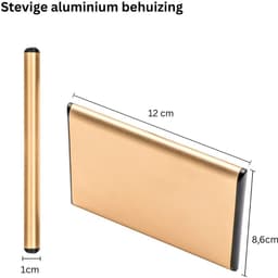 Harde Schijf Extern - Draagbare - 1TB Opslag - Beige — thumbnail 2