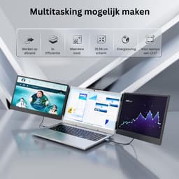 DailySupplies® Portable Monitor - Tri Screen - Laptop Uitbreider - Full HD — thumbnail 3