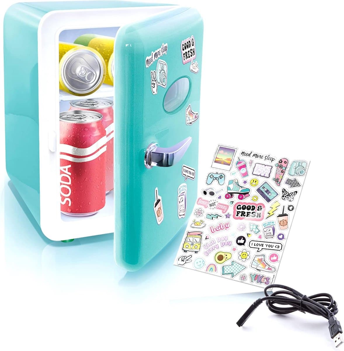 Lexium Mini Fridge for Drinks - Kleine Koelkast - Mini Koelkasten - Minibar - Mini Fridge - Mini Koelkast - Mini Koelkastje - — afbeelding 1