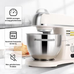 Keukenmachine - Roestvrij staal - 1500 W Vermogen - 11 Snelheden - Voor Thuis en Commercieel Gebruik — thumbnail 4