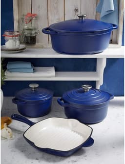 Pan GSW 717267 Blauw Wit Staal 2 Onderdelen — thumbnail 2