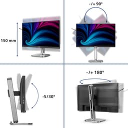 Philips 4000 series 24B2U4301/00 computer monitor 60,5 cm (23.8) 1920 x 1080 Pixels Full HD LCD Grijs — thumbnail 5