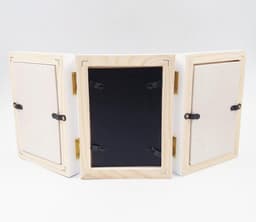 Handafdruk Voetspoor Fotolijst voor Baby's - Perfecte Douchegift - Niet-giftige Klei - Wit Houten Frame - Jongens Meisjes. — thumbnail 2