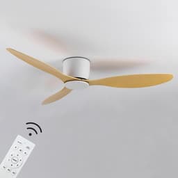 Kioki Plafondventilator - 106cm - Afstandsbediening + App besturing - Plafond Ventilator - Hout(look) - Slaapkamer - Timer - 6 standen - Plafonniere — thumbnail 5