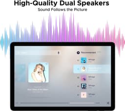 DOOGEE Tab A9 Pro+ - Tablet - 30GB RAM (6GB+24GB) - 128GB ROM（TB/TF）- 11Inth 90Hz HD+ - 8580mAh - Android 15 - Unisoc T7200 - Dual Speakers - Zwart — thumbnail 4