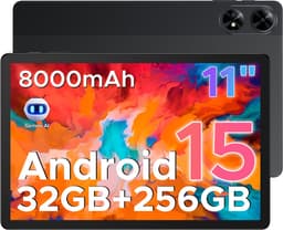 DOOGEE Tab G6+-Tablet-Android 15-11 inth FHD+ 90Hz- 4G LTE-32GB ROM+256GB ROM（2TB TF）-Unisoc T7280-8000mAh/18W-Dubbele luidsprekers-Widevine L1-Face ID-Zwart — thumbnail 1