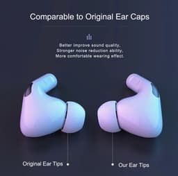 Oordopjes voor Apple Airpods Pro - Airpods Pro tips - Airpods Pro vervanging tips - 3 paar oordopjes voor Airpods Pro - S/M/L — thumbnail 4