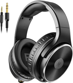 OneOdio Studio HiFi - koptelefoon met microfoon - extra lange kabel -  muziek|studio|DJ (zwart) — thumbnail 1